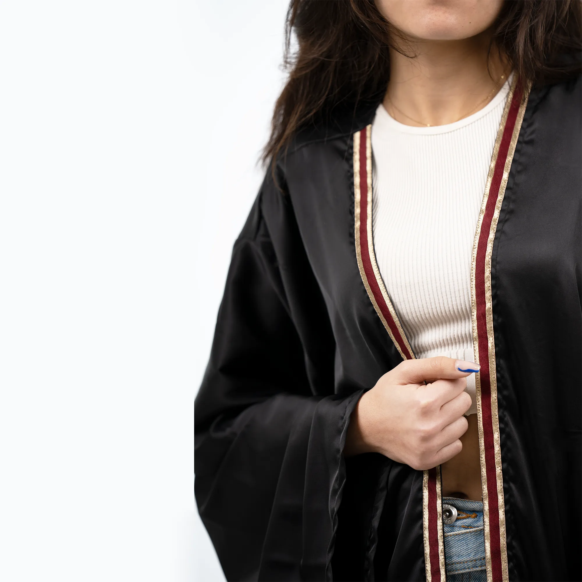 Black Silk Kaftan