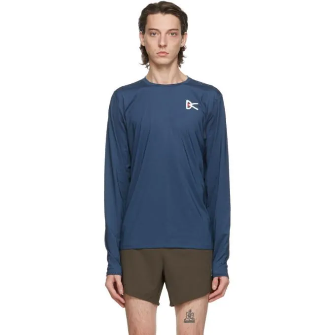 District Vision Blue Air-Wear Long Sleeve T-Shirt