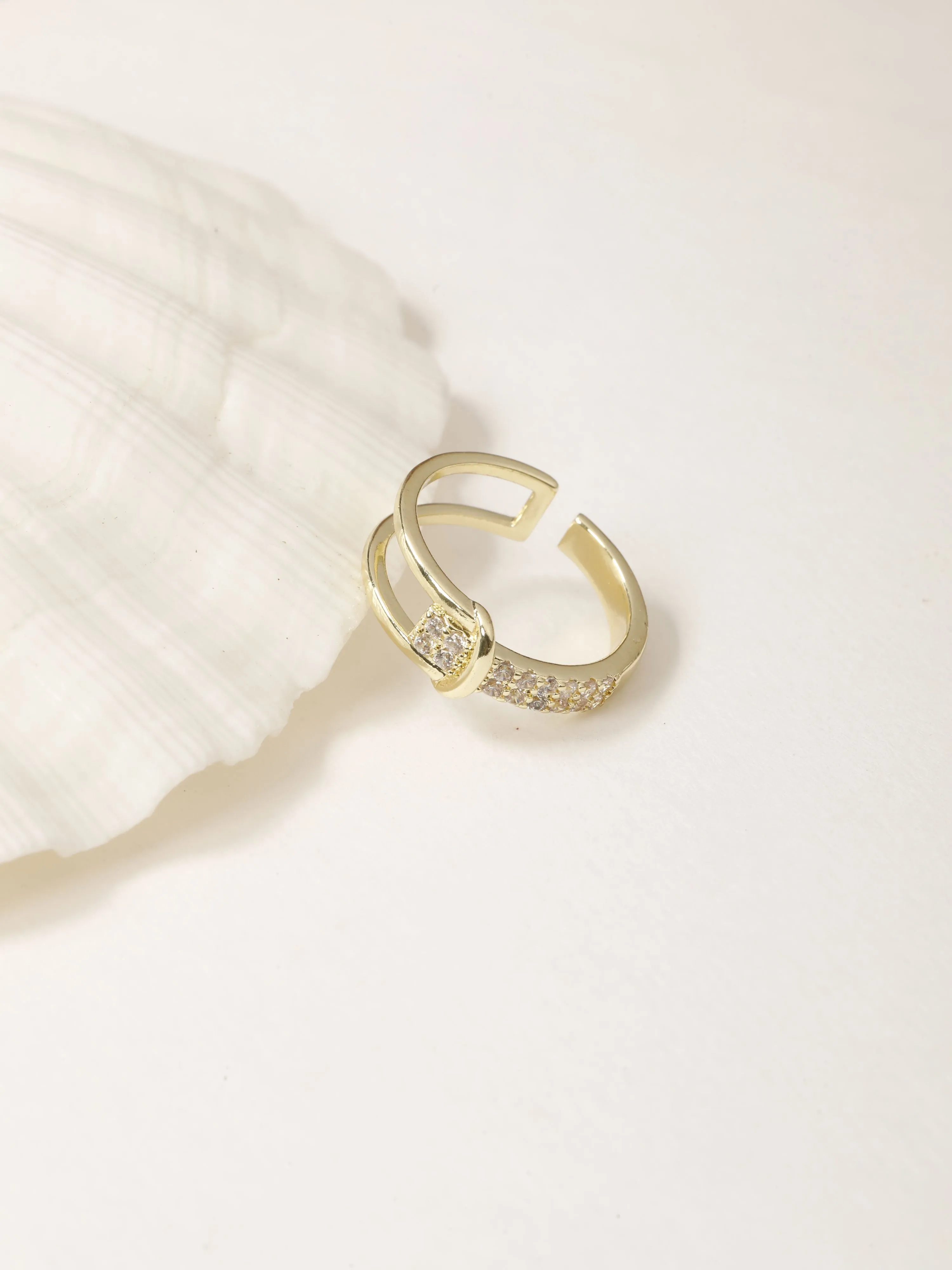 Exquisite Buckle Design Rings