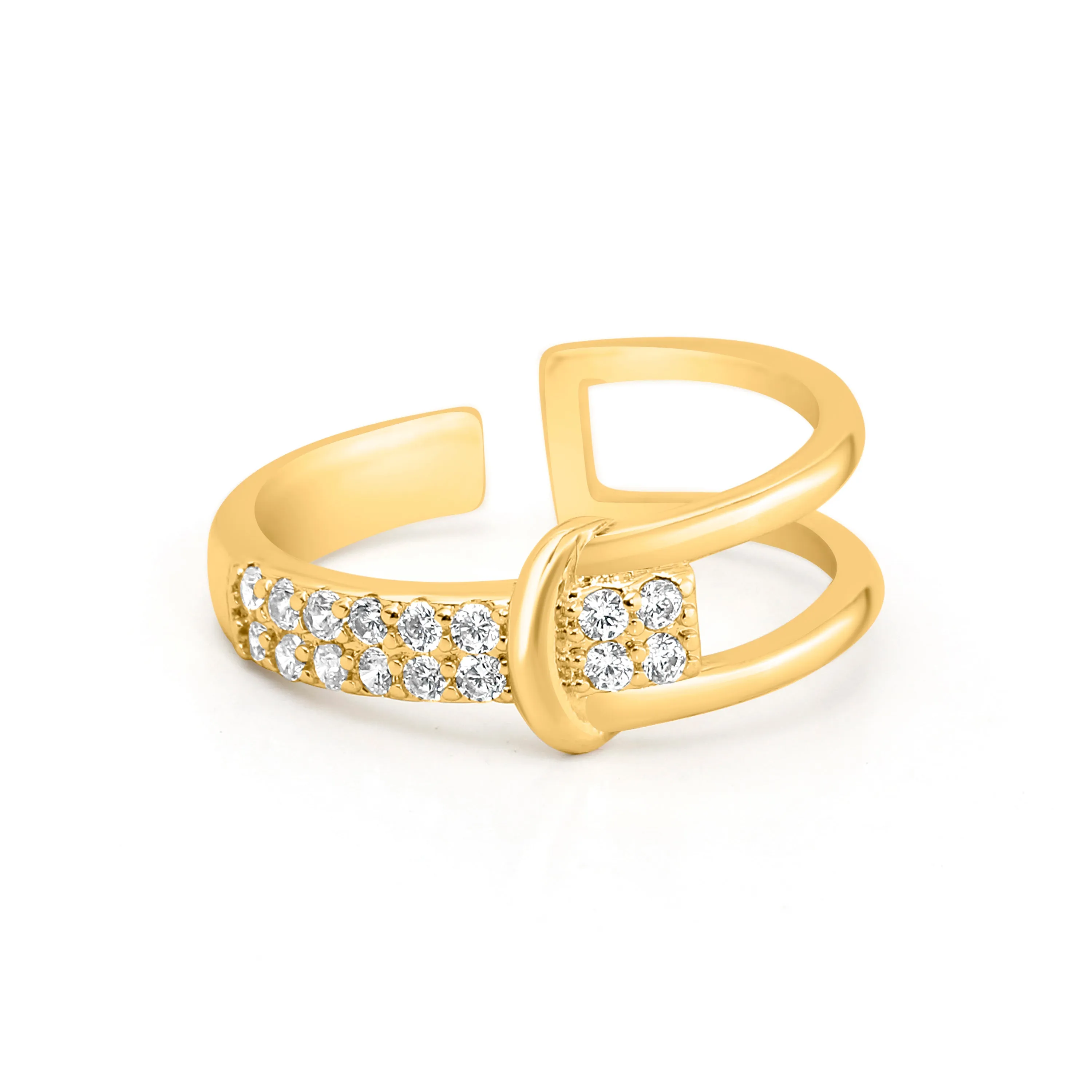 Exquisite Buckle Design Rings