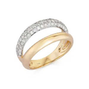 Exquisite Diamond Open Wrap Ring