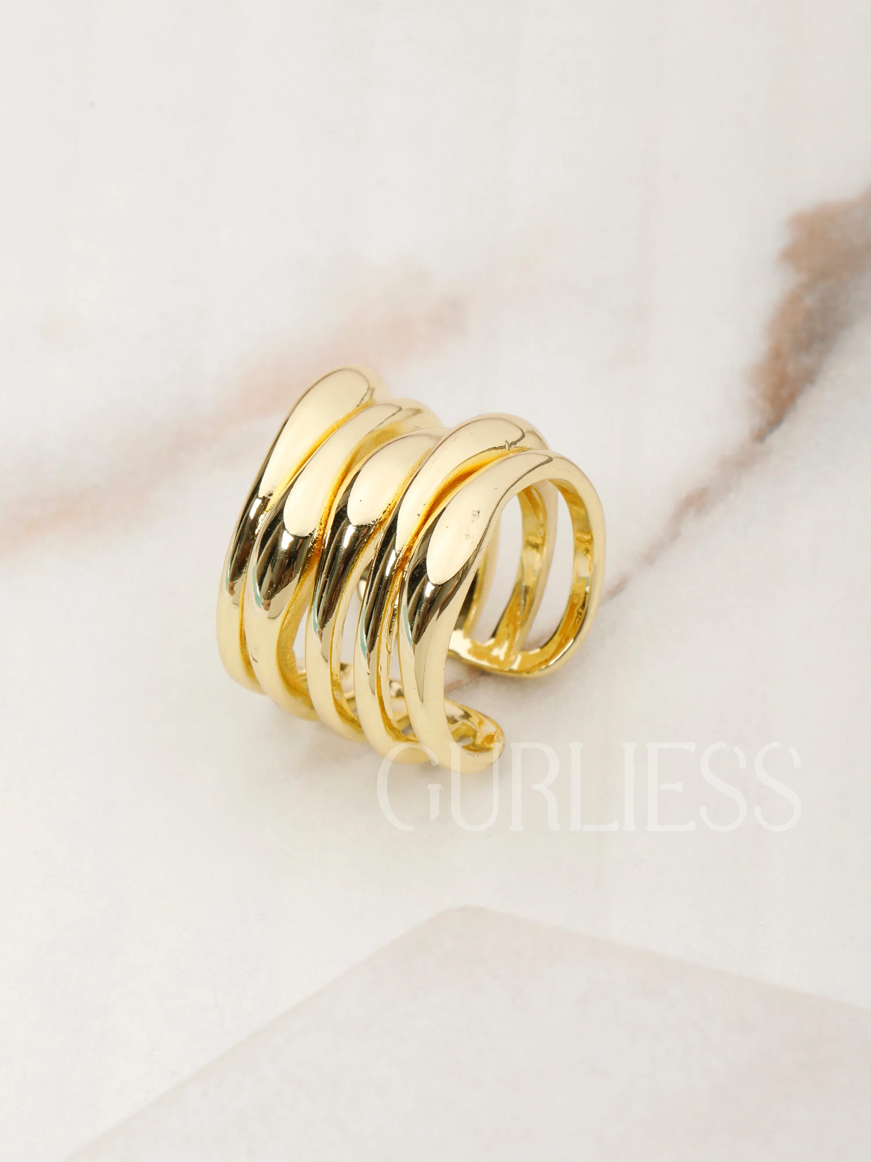 Exquisite Ensemble Gold Rings