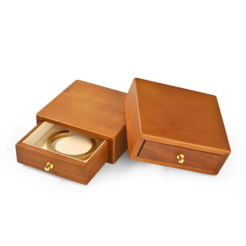 Exquisite Wood Jewelry Storage Box With Drawer SM194