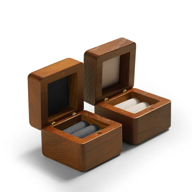 Exquisite Wood Ring Jewelry Gift Box SM128