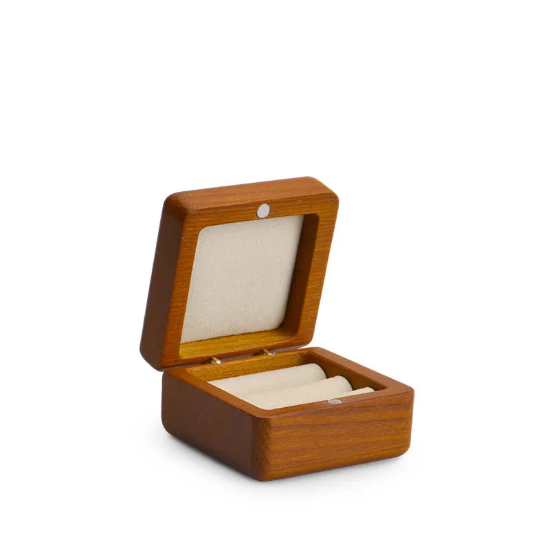 Exquisite Wood Ring Jewelry Gift Box SM128