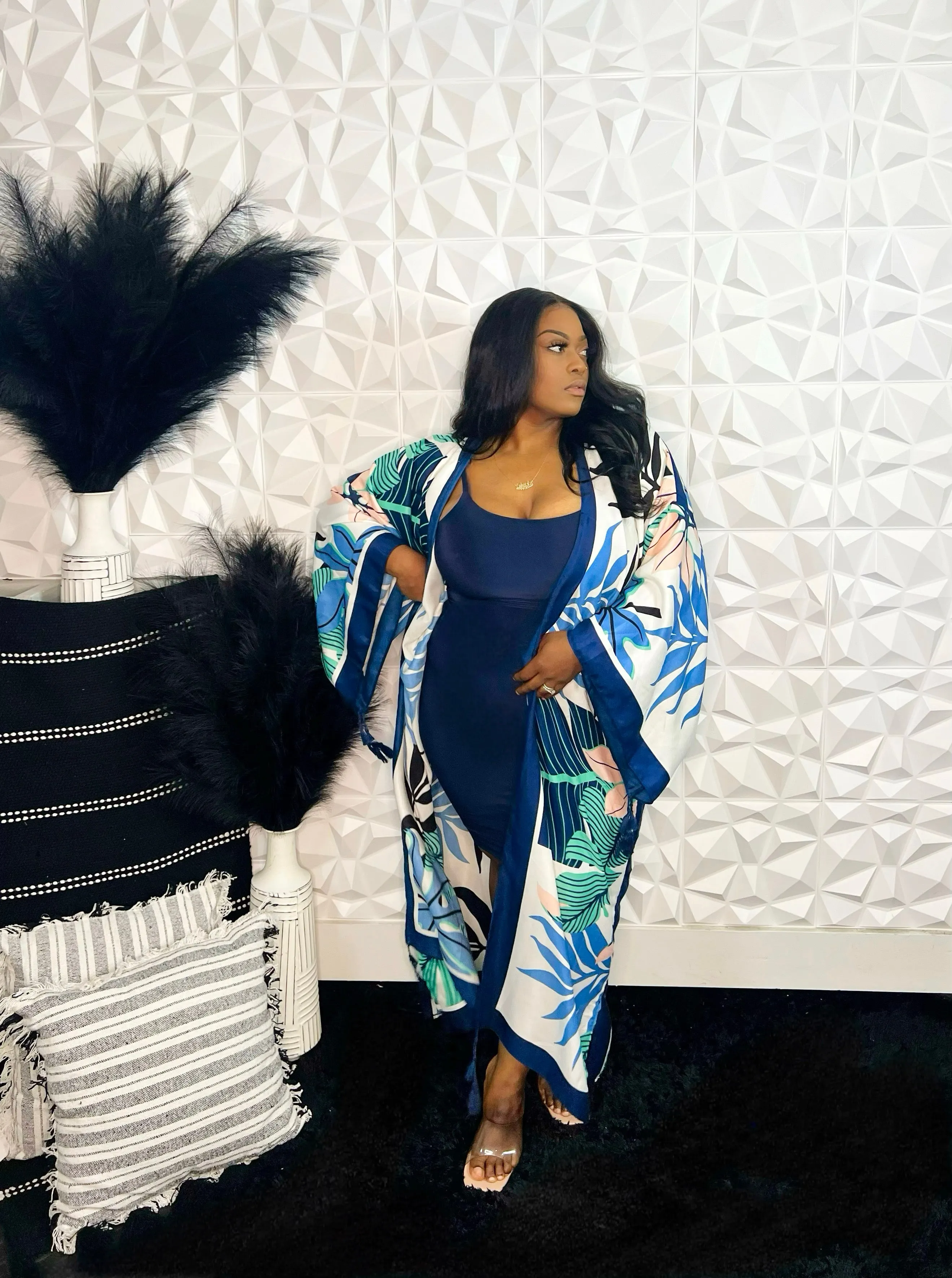 FLORAL FUSION KIMONO