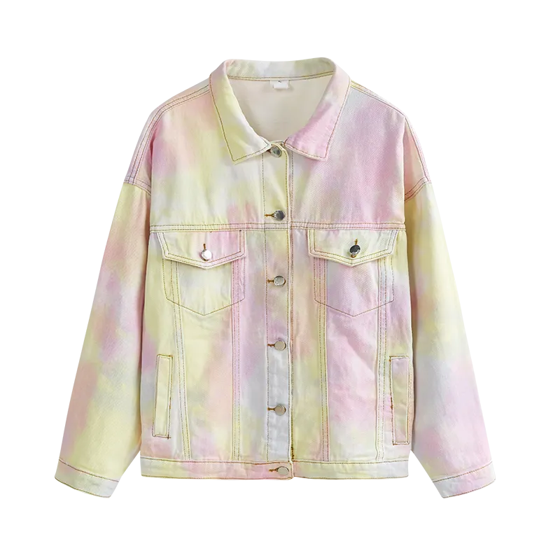 Gradient denim jacket PL51441