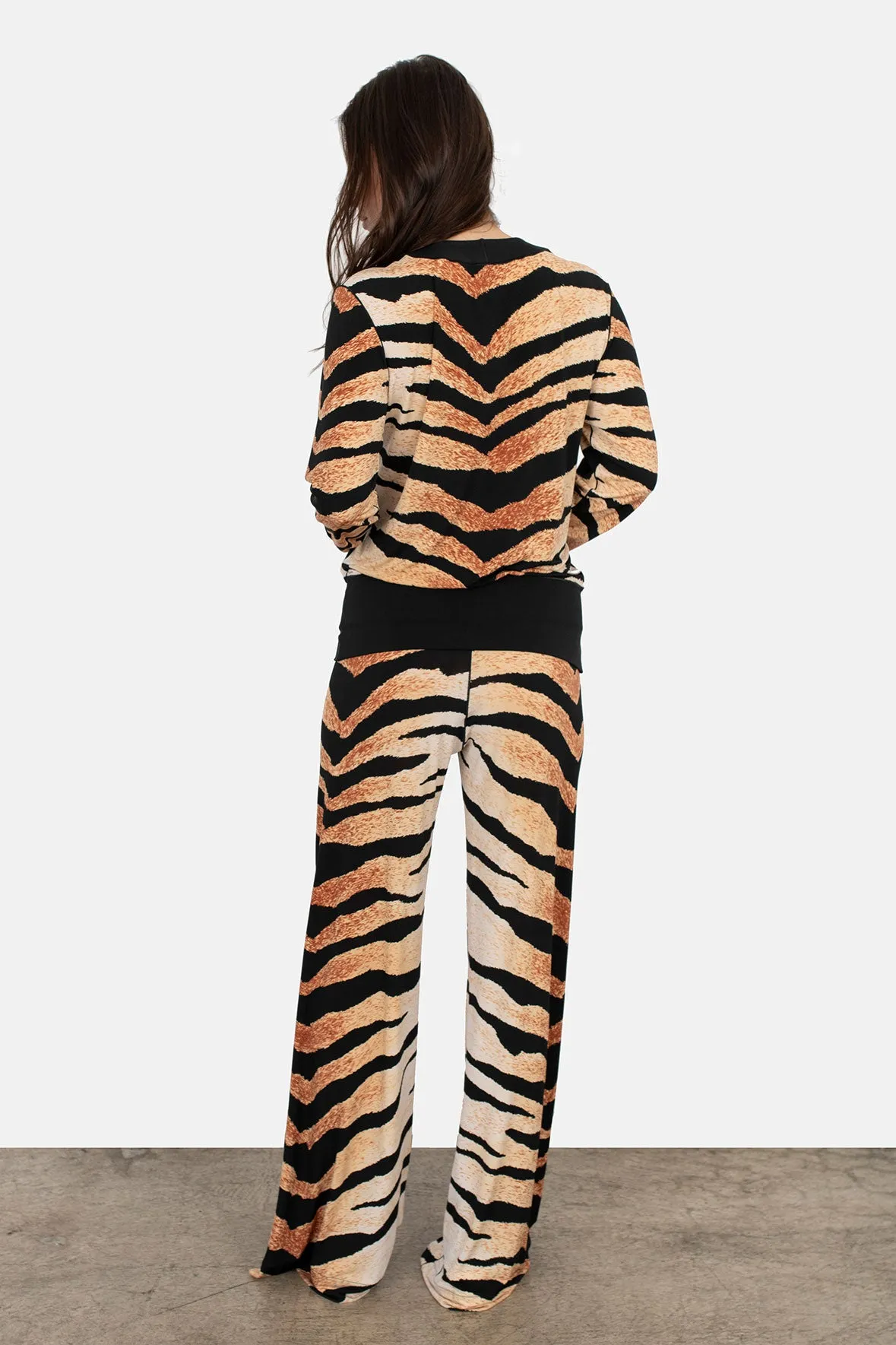 High Waist Single Layered High Fashion Pants