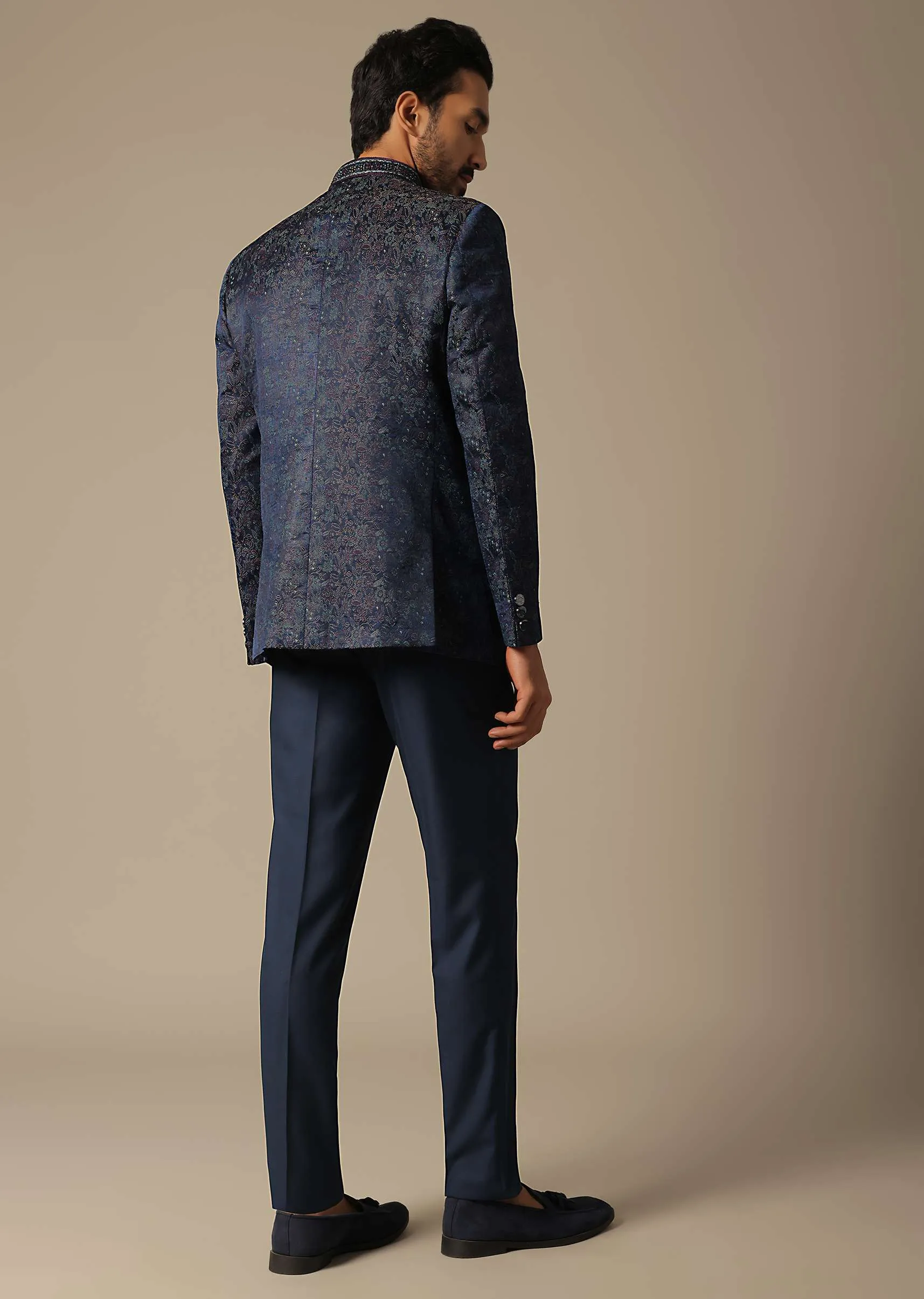 Jodhpuri Suit With Exquisite Collar Detailing
