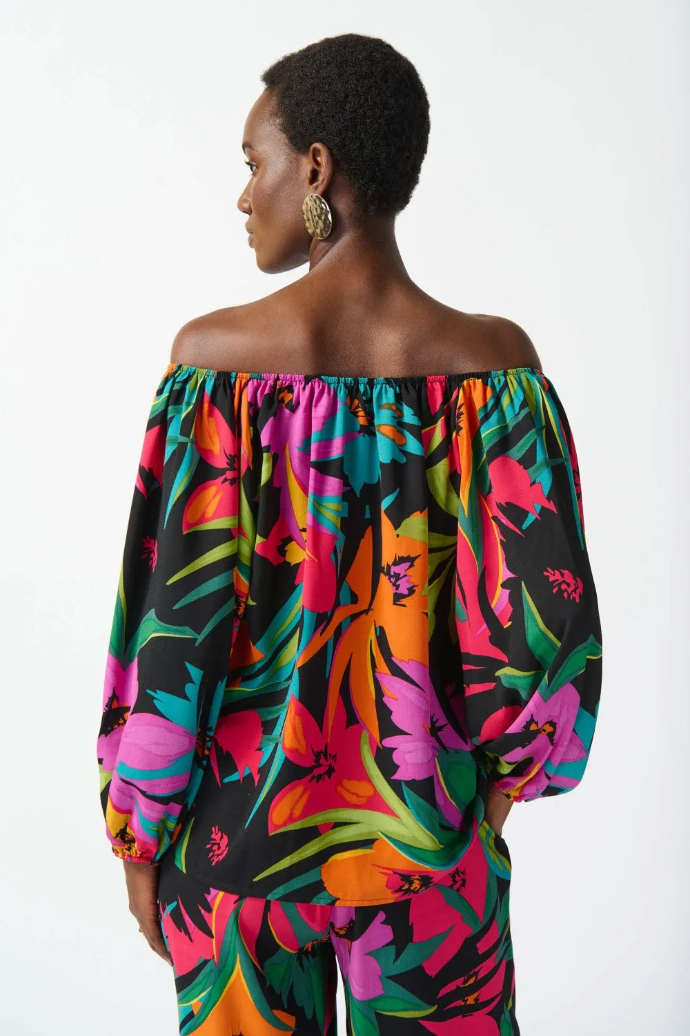 Joseph Ribkoff Top 242175 Black/Multi
