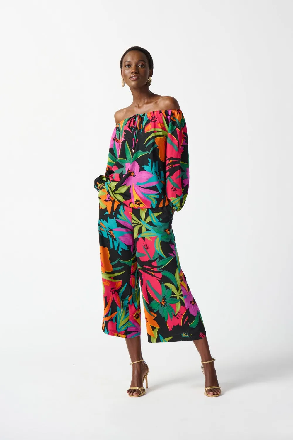 Joseph Ribkoff Top 242175 Black/Multi