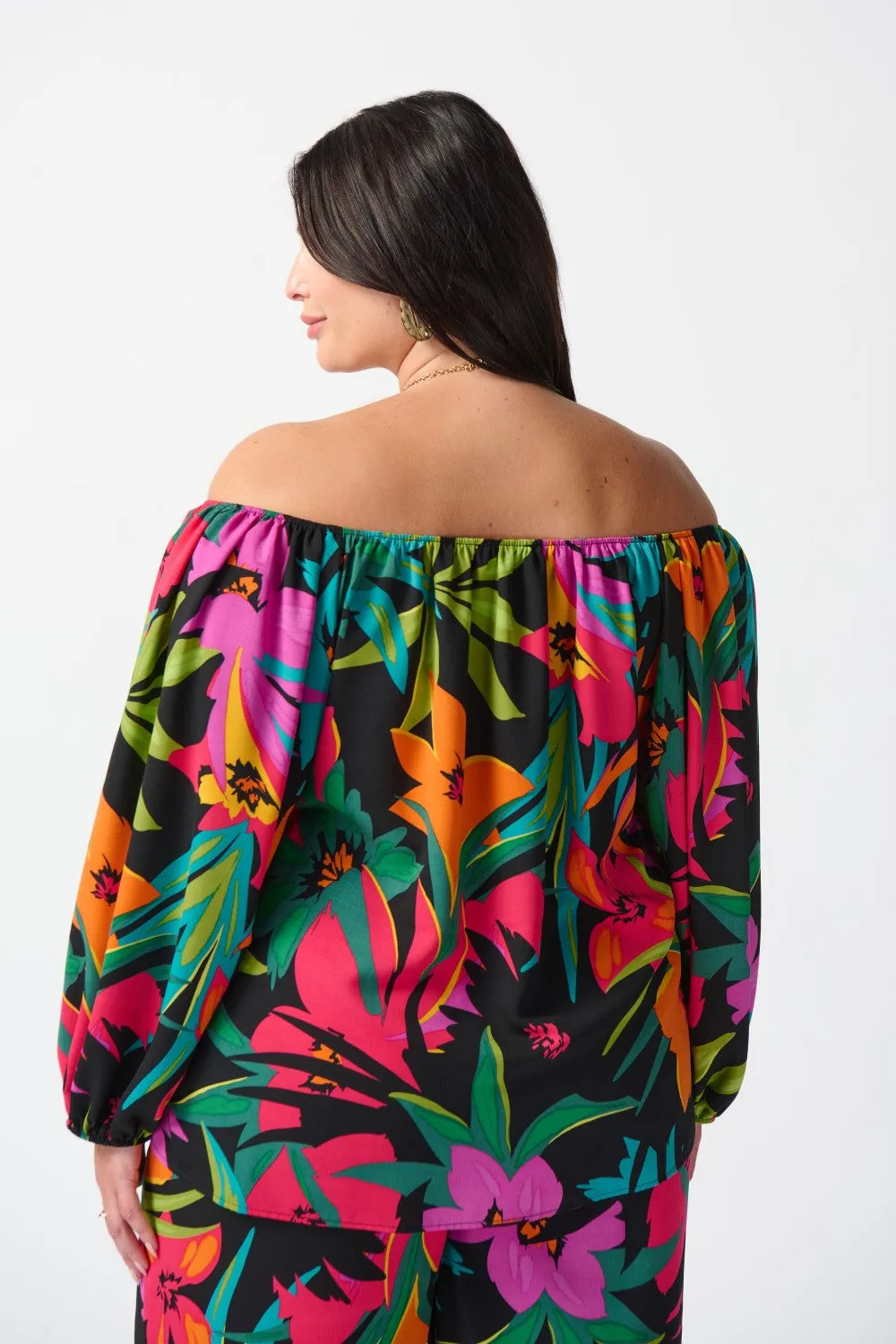 Joseph Ribkoff Top 242175 Black/Multi
