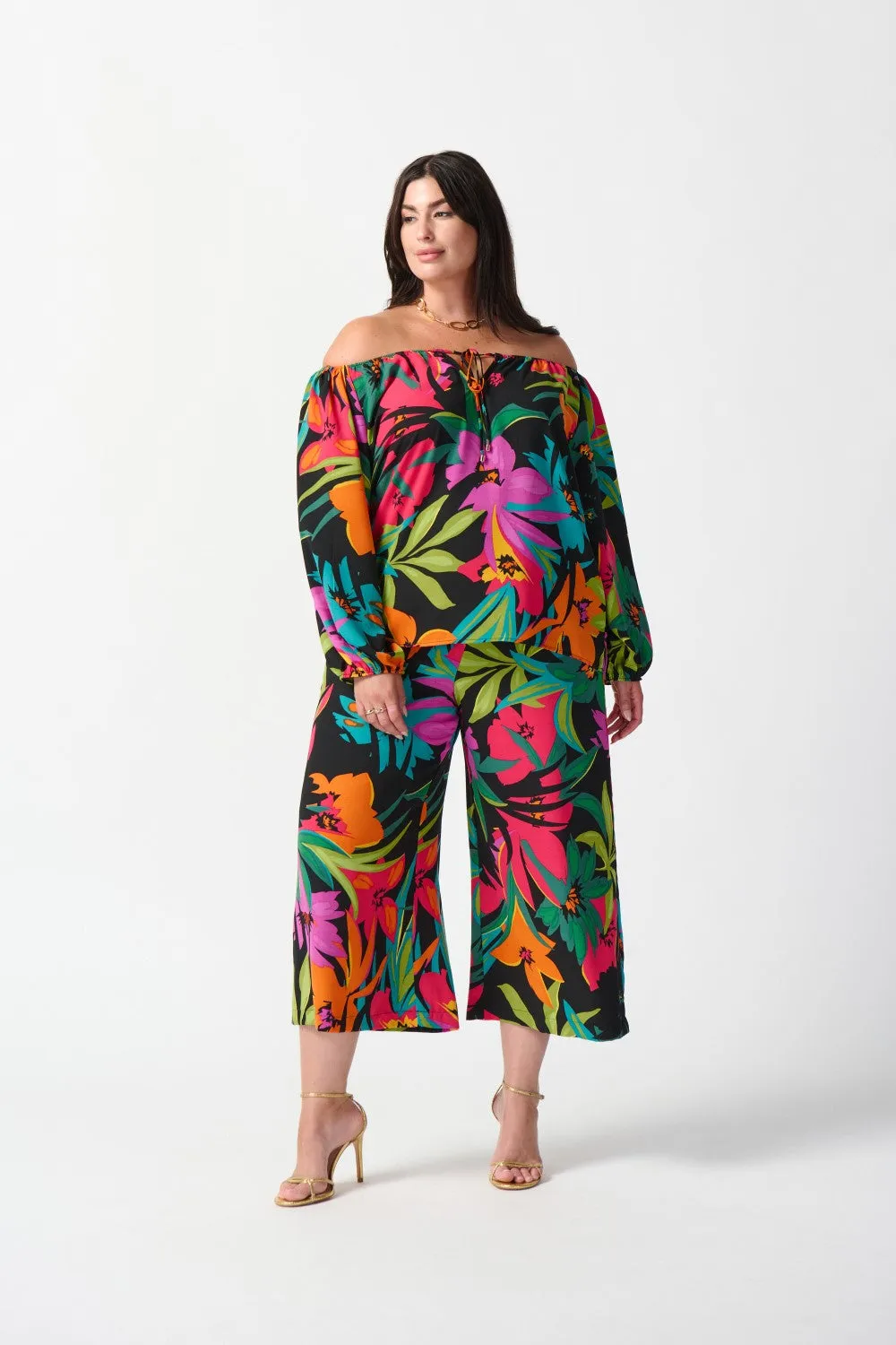 Joseph Ribkoff Top 242175 Black/Multi