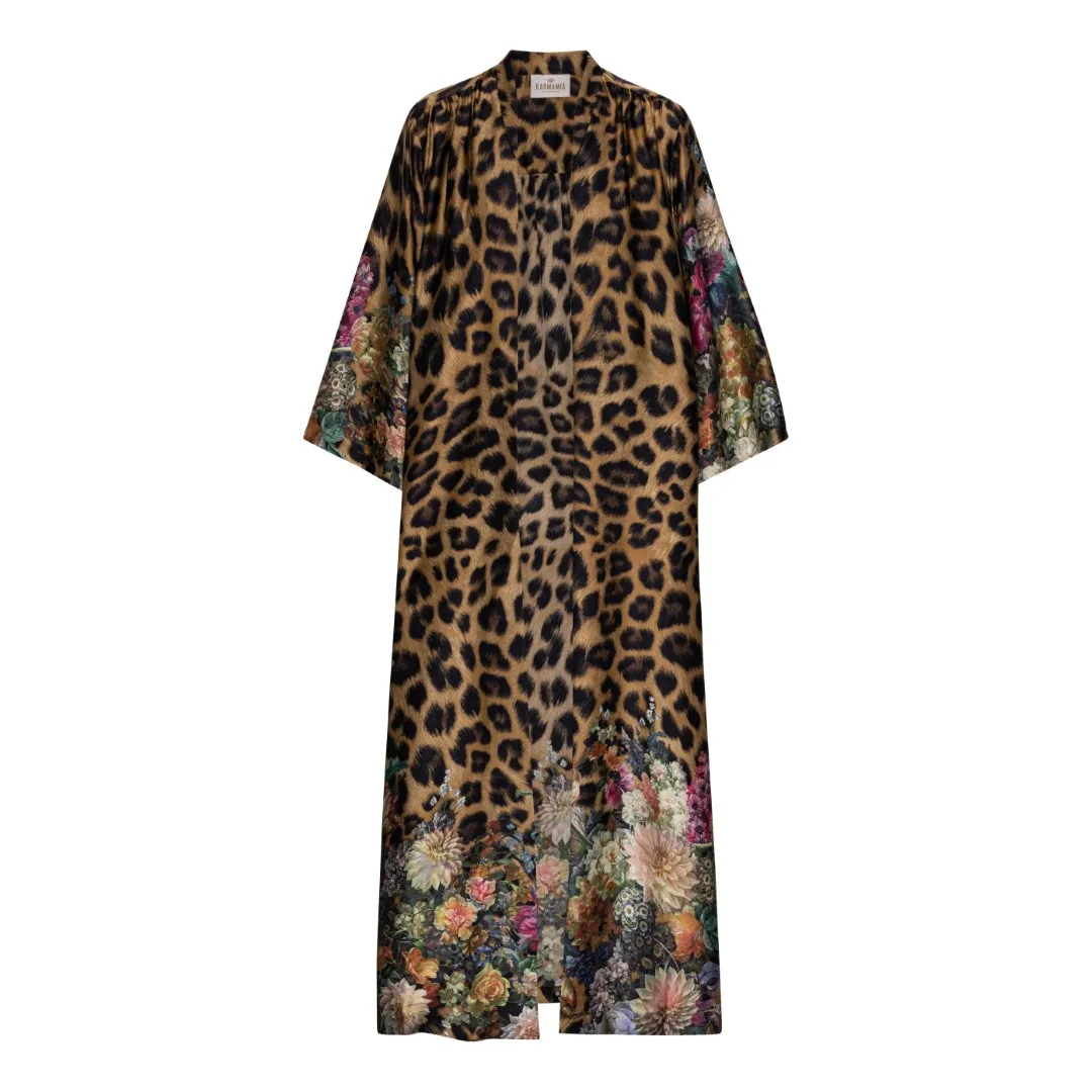Karmamia Nikki Kimono long Flower Leopard