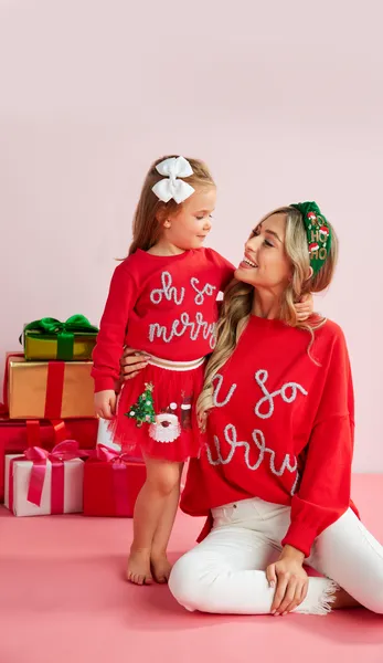 OH SO MERRY SWEATSHIRT BY MUD PIE