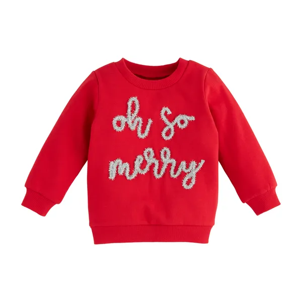 OH SO MERRY SWEATSHIRT BY MUD PIE