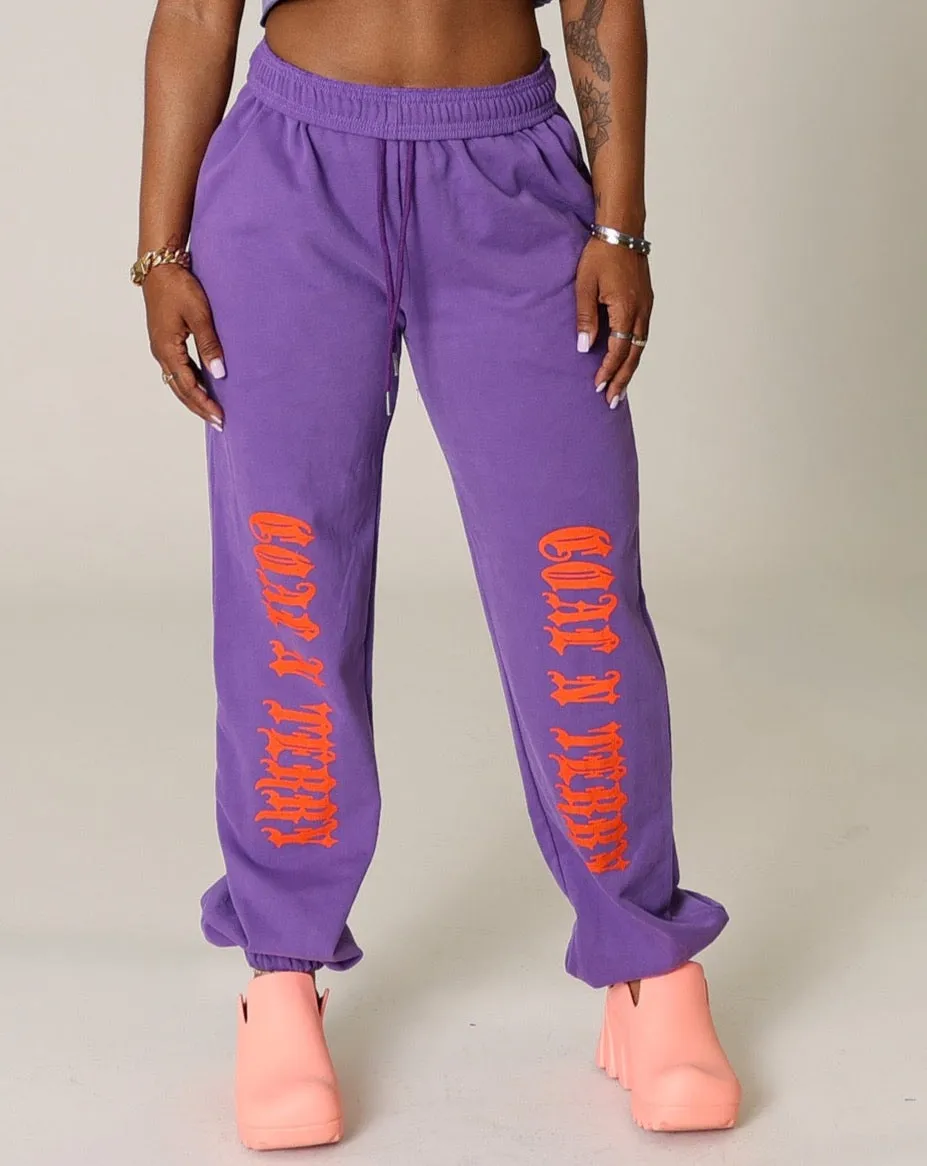 PURPLE N ORANGE MEDI JOGGER