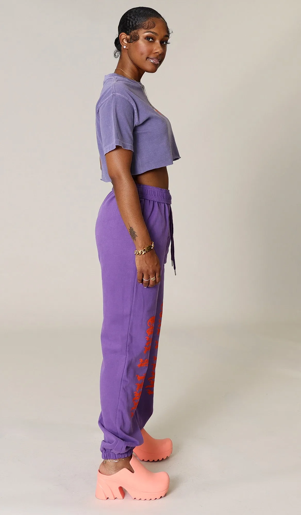 PURPLE N ORANGE MEDI JOGGER
