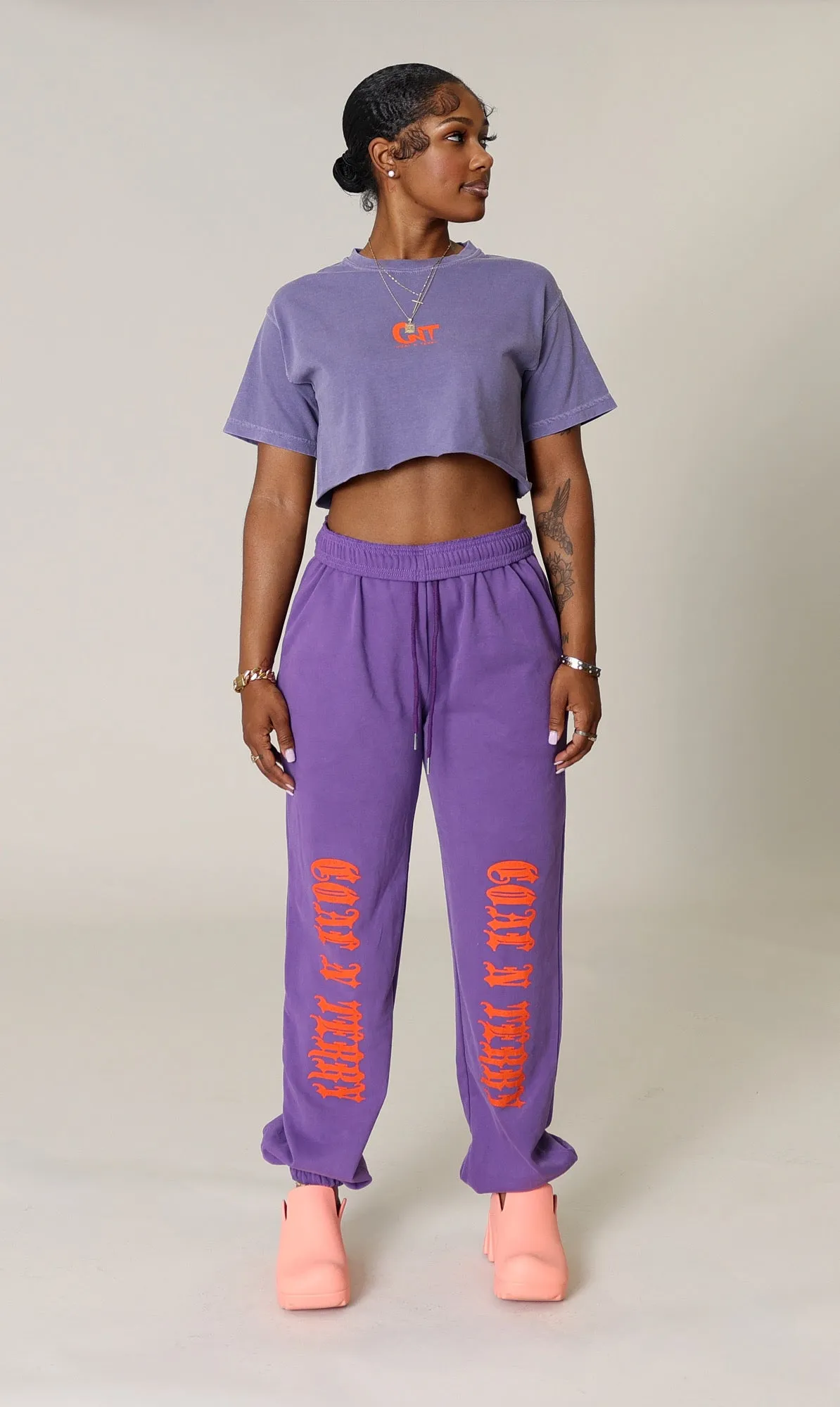 PURPLE N ORANGE MEDI JOGGER