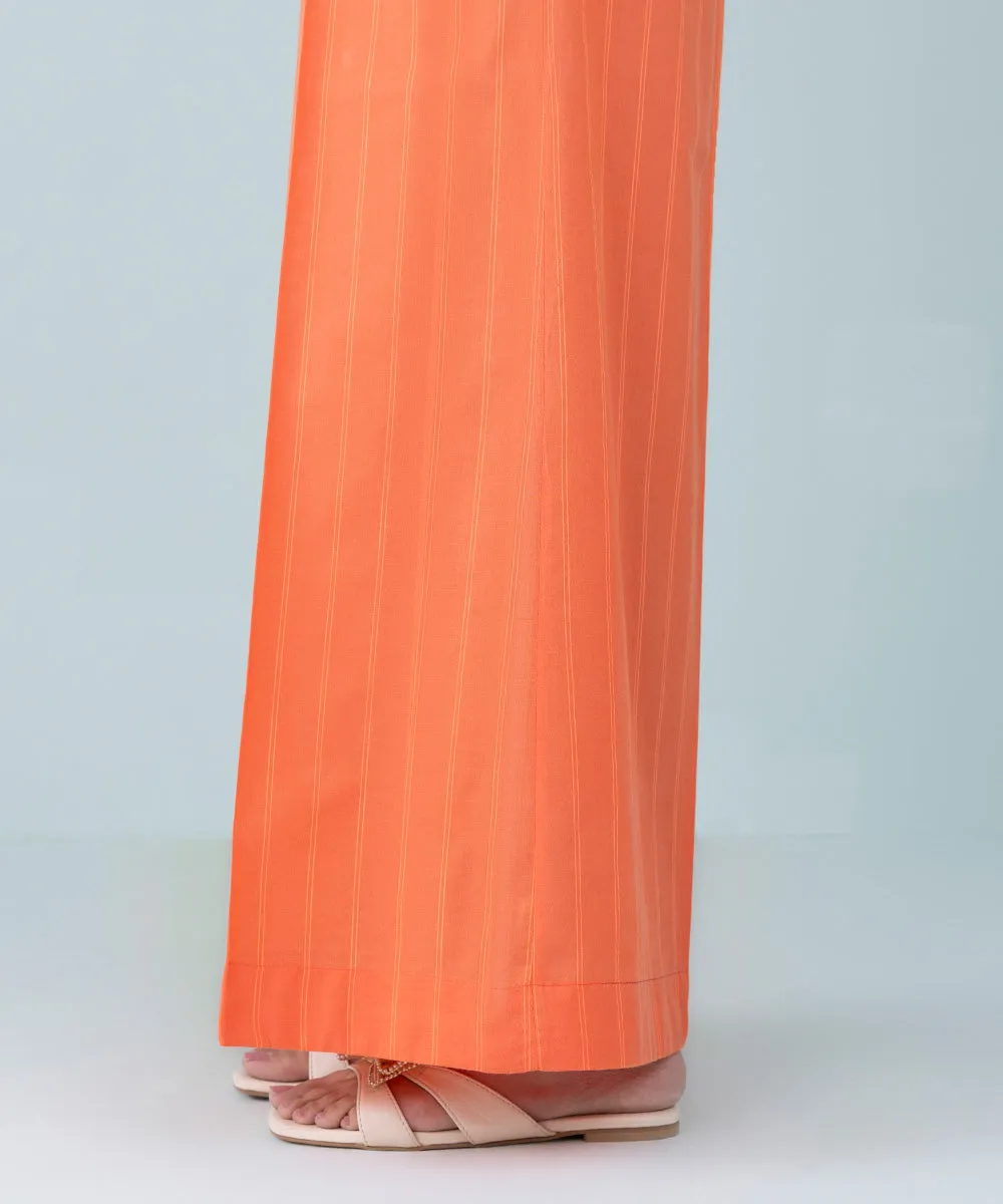 Yarn Dyed Flared Pants